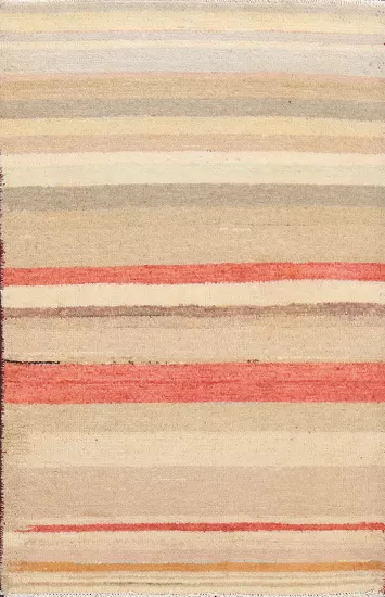 Contemporary Gabbeh Kashkoli Oriental Area Rug 3x4