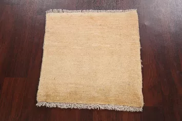 Contemporary Square Gabbeh Persian Area Rug 2x2
