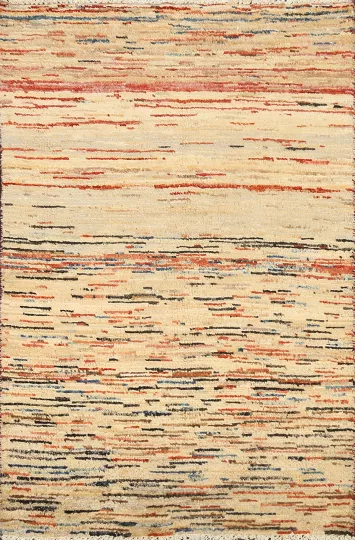 Abstract Gabbeh Kashkoli Contemporary Rug 3x4
