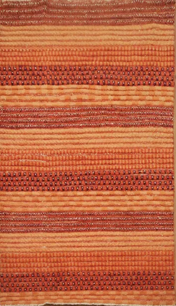 Contemporary Gabbeh Kashkoli Oriental Area Rug 3x5