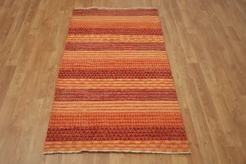 Contemporary Gabbeh Kashkoli Oriental Area Rug 3x5