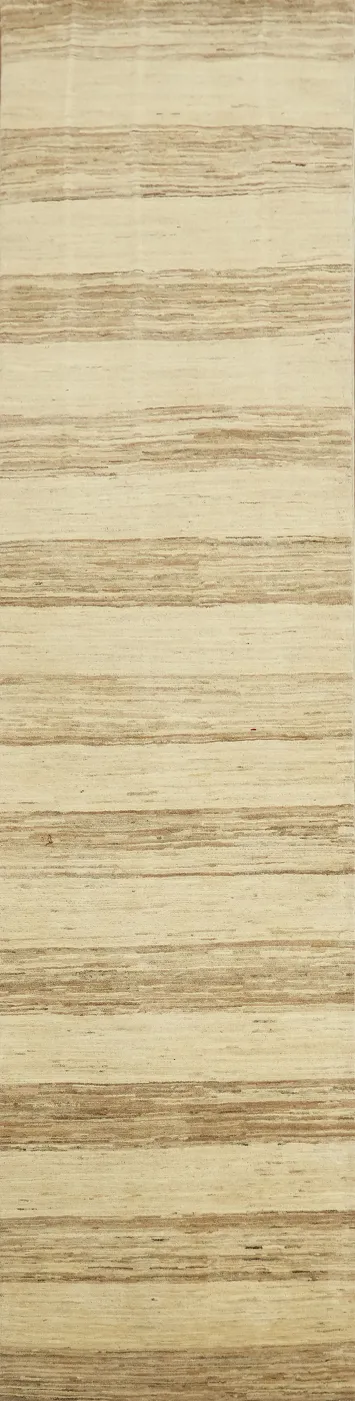 Contemporary Gabbeh Kashkoli Oriental Runner Rug 3x11