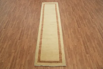 Contemporary Gabbeh Kashkoli Oriental Runner Rug 3x10