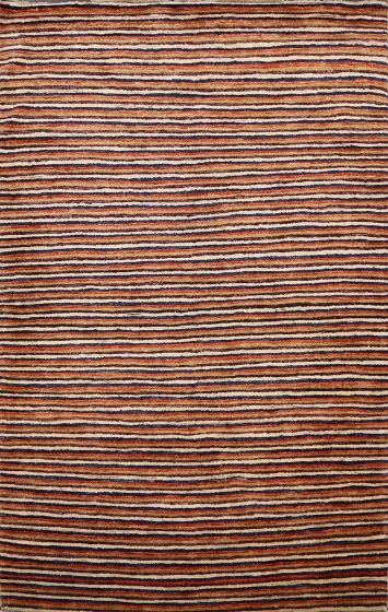 Stripe Contemporary Gabbeh Kashkoli Oriental Area Rug 4x6