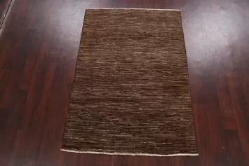 Abstract Modern Gabbeh Kashkoli Oriental Area Rug 4x6