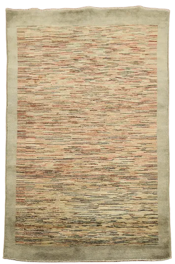 Contemporary Gabbeh Kashkoli Oriental Area Rug 4x7