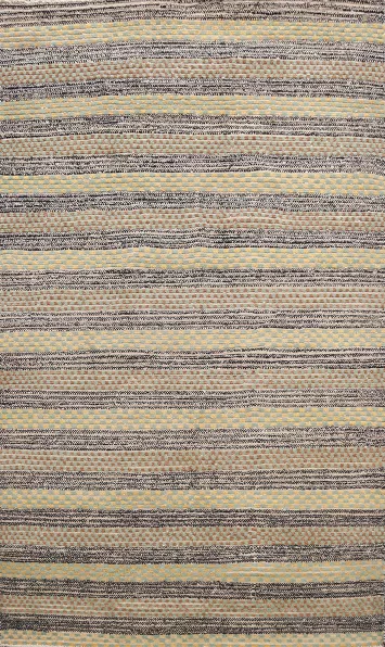 Stripe Contemporary Gabbeh Kashkoli Oriental Area Rug 5x8