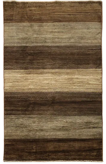 Contemporary Gabbeh Kashkoli Oriental Area Rug 5x7