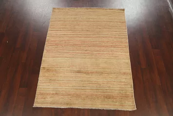 Contemporary Gabbeh Kashkoli Oriental Area Rug 4x6