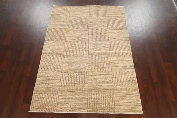 Contemporary Gabbeh Kashkoli Oriental Area Rug 5x7