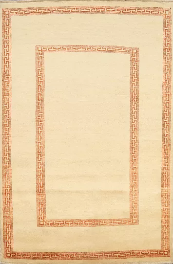 Contemporary Gabbeh Kashkoli Oriental Area Rug 4x6