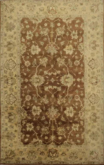 Exquisite Handmade Rug with Intricate Floral Patterns 6x9