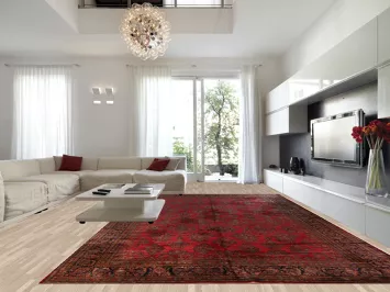 Antique Vegetable Dye Kashan Persian Large Rug 12x20