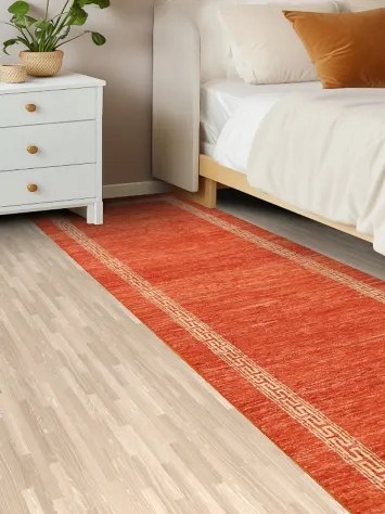 Contemporary Gabbeh Kashkoli Oriental Runner Rug 3x9