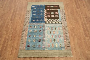 100% Vegetable Dye Super Kazak Area Rug 4x6