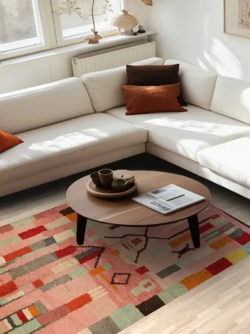 Tribal Moroccan Oriental Area Rug 5x8