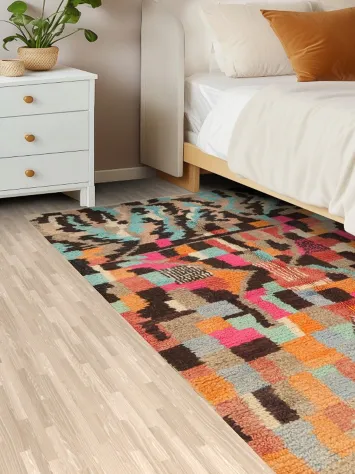 Tribal Moroccan Oriental Area Rug 4x7