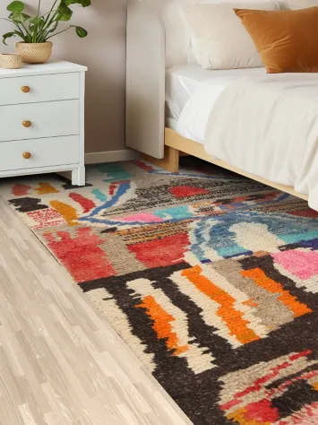 Tribal Moroccan Oriental Area Rug 5x9