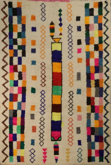Geometric Abstract Moroccan Oriental Area Rug 5x8