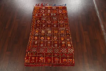 Tribal Moroccan Oriental Area Rug 4x6