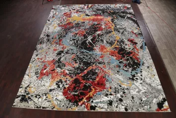 Vegetable Dye Contemporary Abstract Oriental Area Rug 12x15