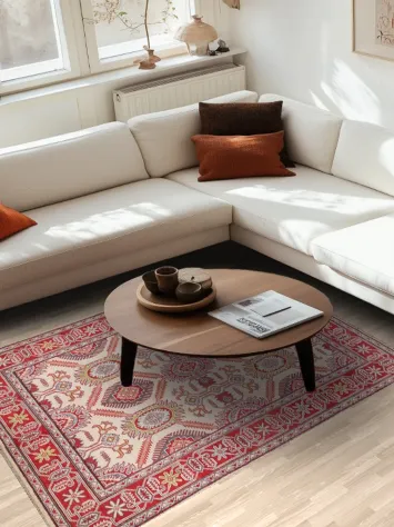 Tribal Geometric Kazak Oriental Area Rug 5x7