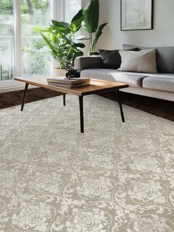 100% Vegetable Dye Versace Oriental Area Rug 8x11