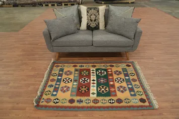 South-Western Tribal Kilim Shiraz Persian Area Rug 3x5