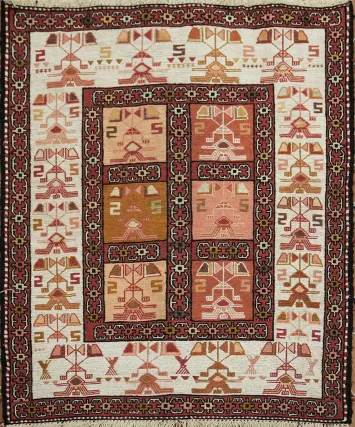 Tribal Sumak Persian Area Rug 2x3