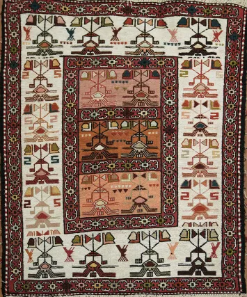 Tribal Sumak Persian Area Rug 2x3
