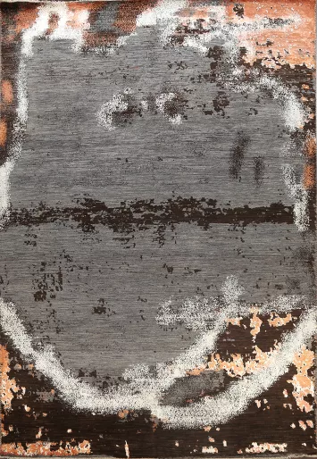 Vegetable Dye Contemporary Abstract Oriental Area Rug 9x12