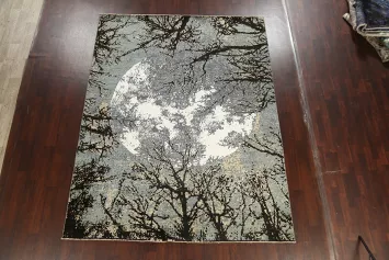 Vegetable Dye Contemporary Abstract Oriental Area Rug 8x10