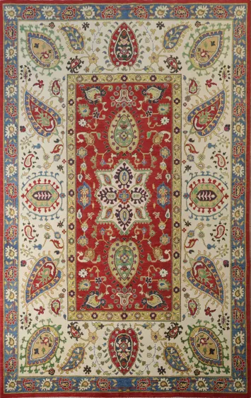 Floral Kazak Oriental Area Rug 6x9
