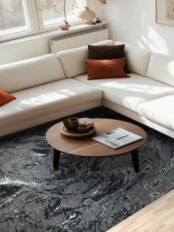 Vegetable Dye Contemporary Abstract Oriental Area Rug 7x10