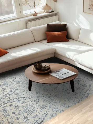 Vegetable Dye All-Over Floral Versace Oriental Area Rug 6x9