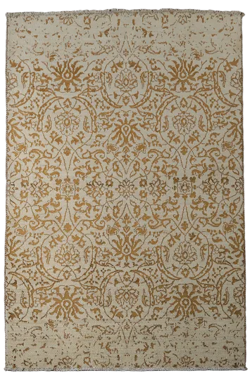 Vegetable Dye All-Over Abstract Oriental Area Rug 4x6