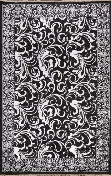 Vegetable Dye Floral Abstract Oriental Area Rug 4x6