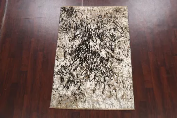 Artistic Modern Abstract Oriental Area Rug 4x6