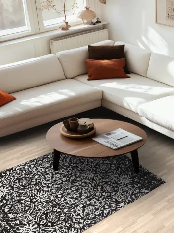 Vegetable Dye All-Over Abstract Oriental Area Rug 4x6