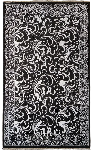 Vegetable Dye All-Over Floral Abstract Oriental Area Rug 4x6