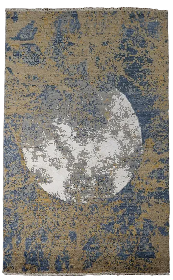 Artistic Modern Abstract Oriental Area Rug 4x7
