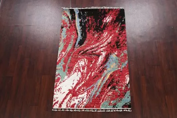 Artistic Modern Abstract Oriental Area Rug 4x6