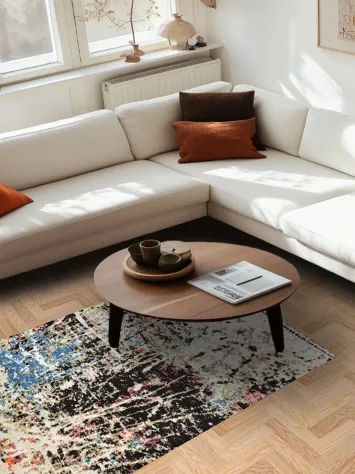 Artistic Modern Abstract Oriental Area Rug 4x6