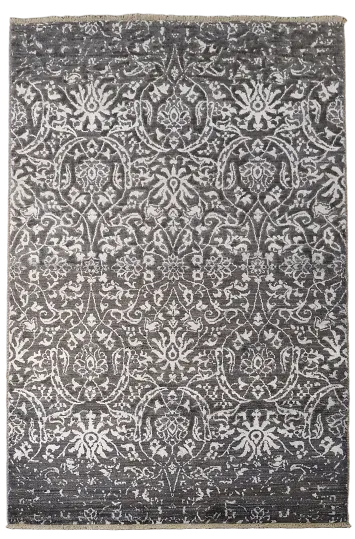Vegetable Dye All-Over Abstract Oriental Area Rug 4x6