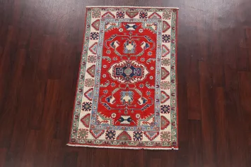 Geometric Kazak Oriental Area Rug 3x5