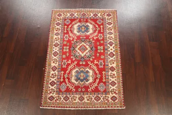 Geometric Kazak Oriental Area Rug 3x5
