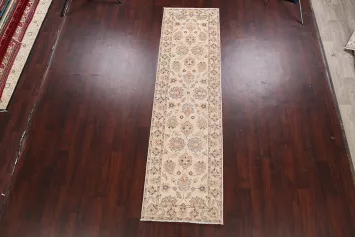 Vegetable Dye Floral Ziegler Oriental Runner Rug 3x10