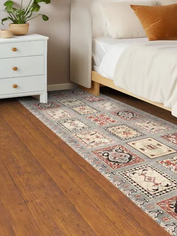 Garden Design Kazak Oriental Runner Rug 3x11