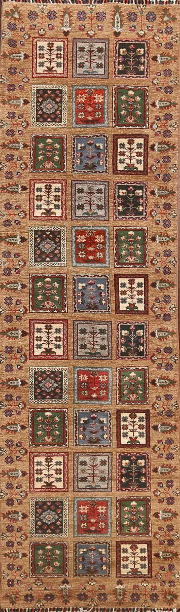 Garden Design Kazak Oriental Runner Rug 3x10