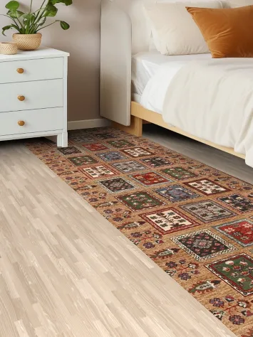 Garden Design Kazak Oriental Runner Rug 3x10